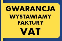 Gwarancja! Wystawiamy faktury VAT
